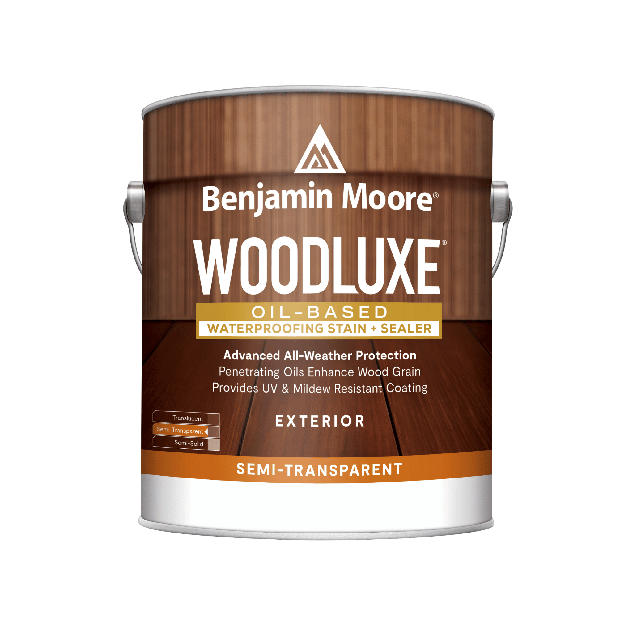 Benjamin Moore Woodluxe exterior stain 059206