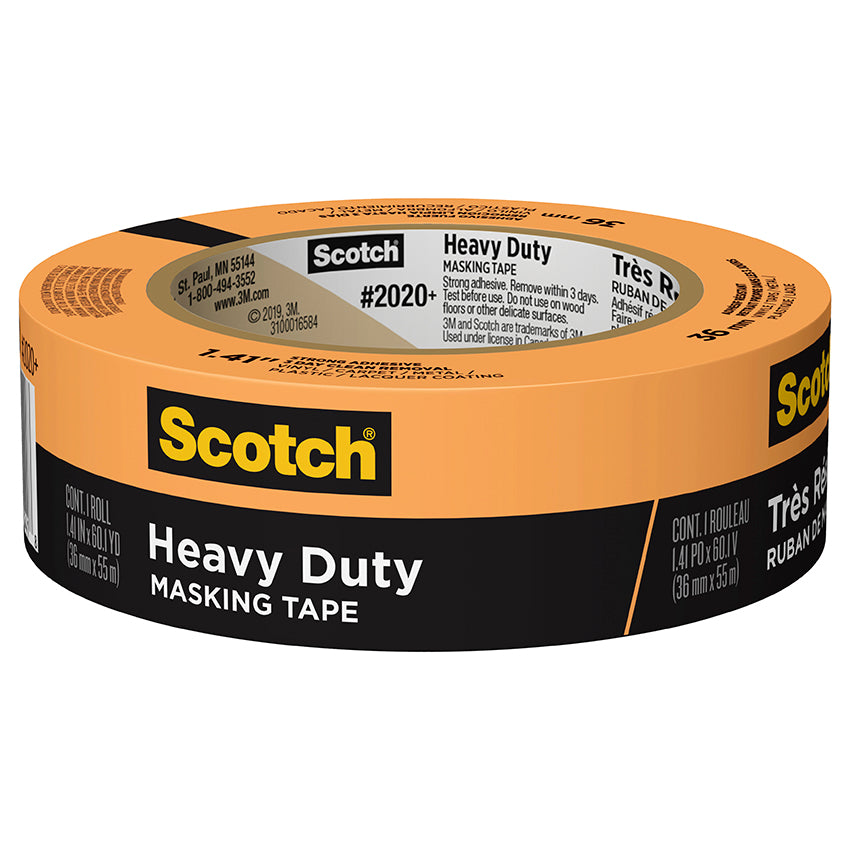 Scotch 2020+ 1-1/2" Orange Masking Tape
