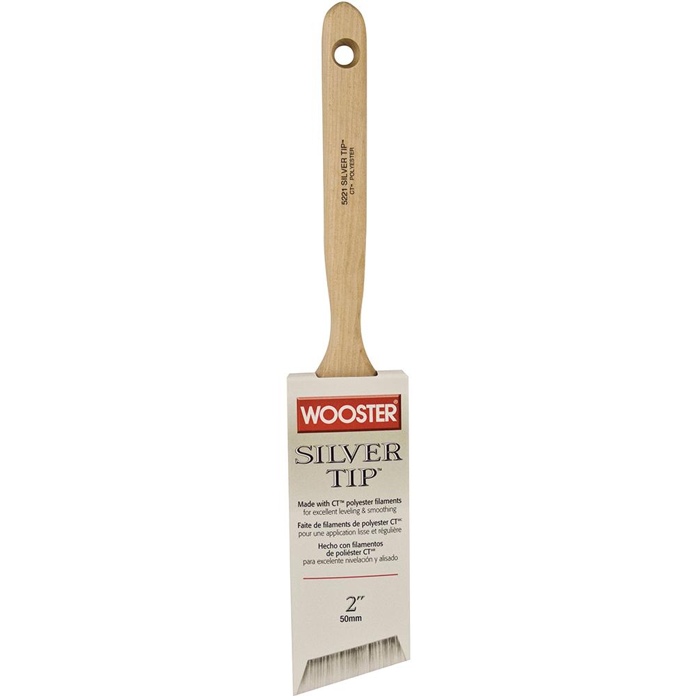 Wooster 5221 Silver Tip CT Polyester Angle Sash Paint Brush