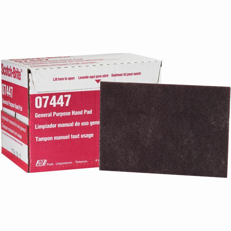 3M 6"X9" Maroon Hand Pads Very Fine