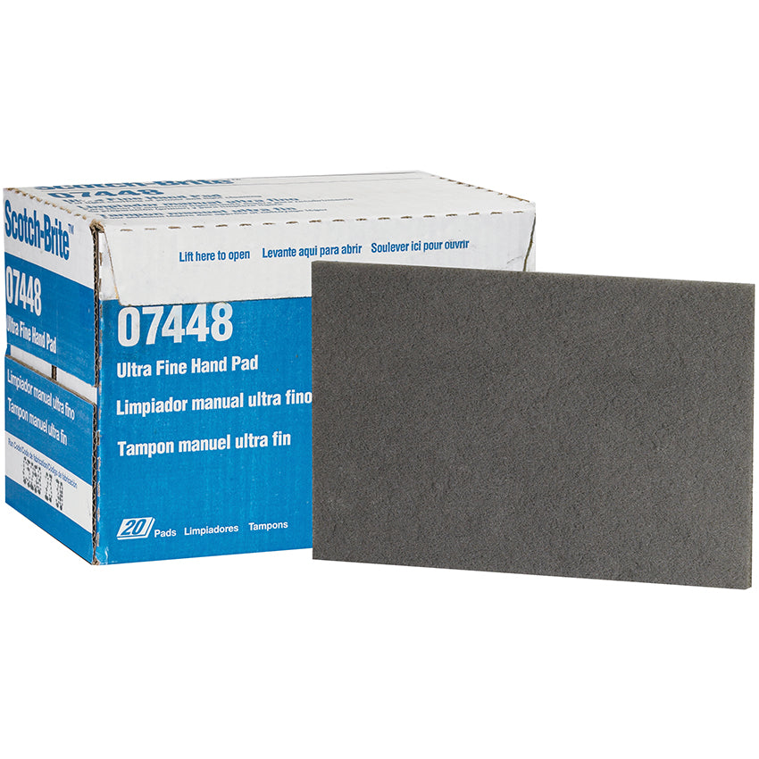 3M 6"X9" Gray Hand Pads Ultra Fine
