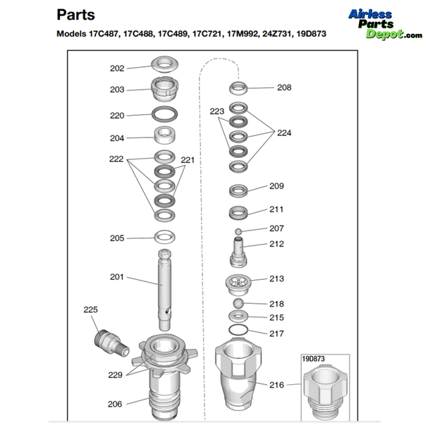 19D873 Fluid Pump