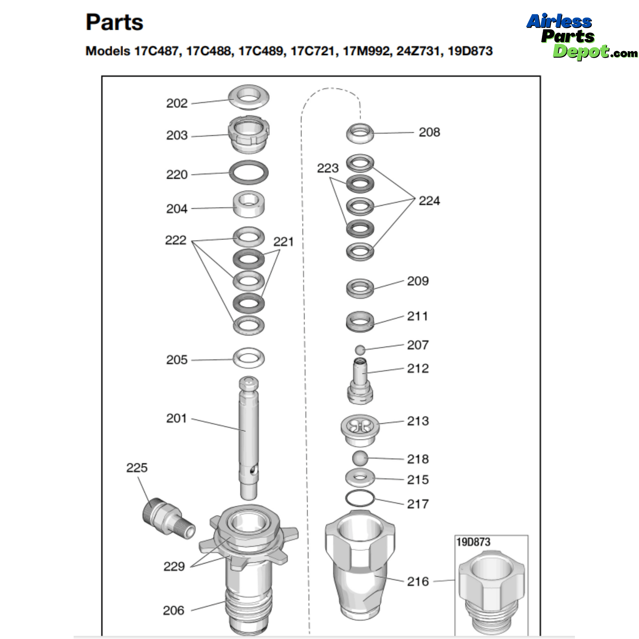Graco 19D873 Parts Diagram