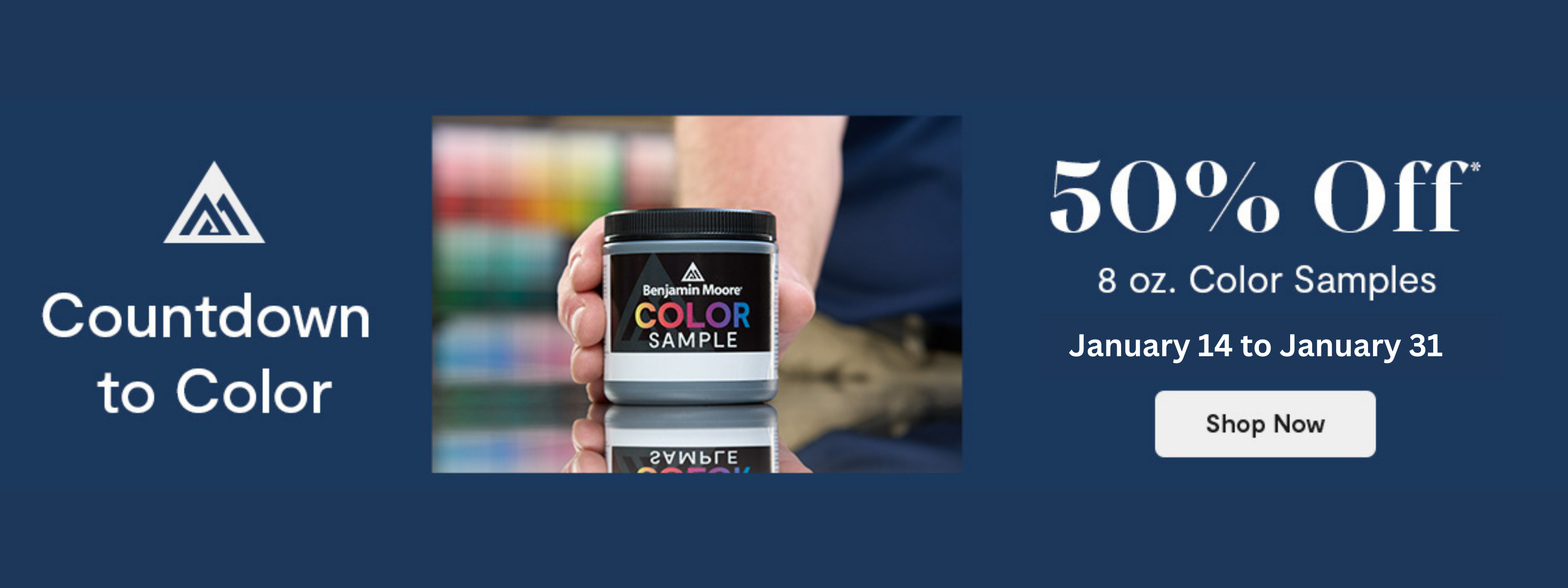 50% benjamin moore paint sample promo 
