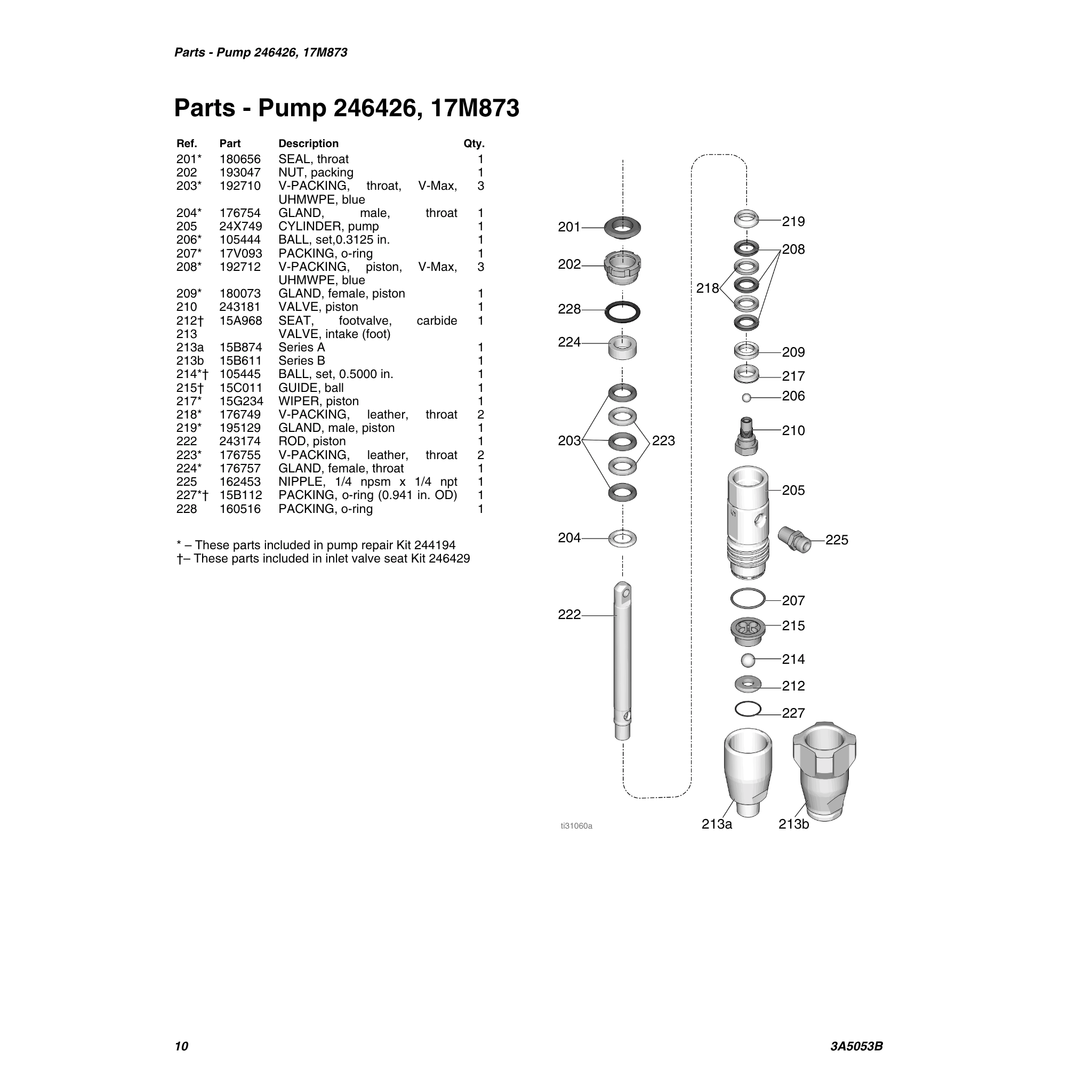 Graco 17M873 Endurance Pump manual