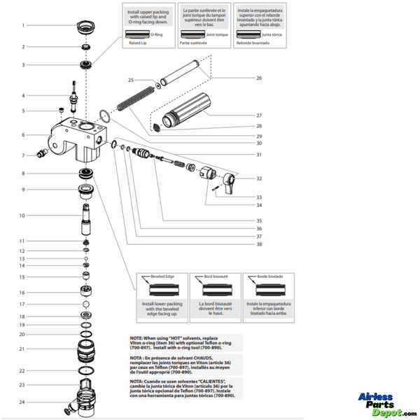 805-233A Fluid Section (High Rider)