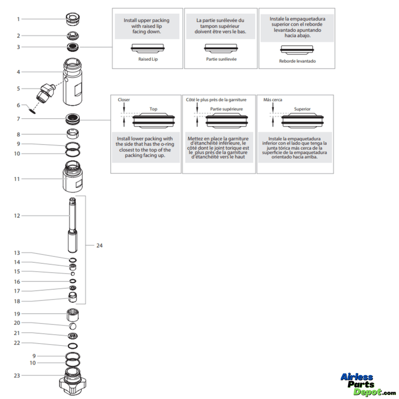 805-246A Fluid Section Assembly