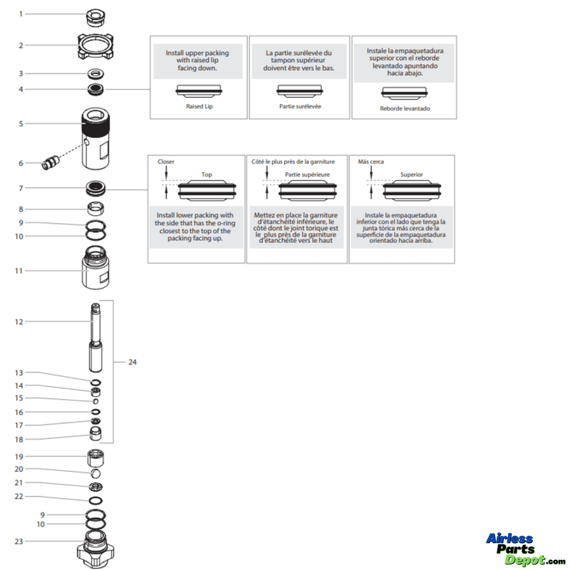 805-236A Fluid Section Assembly
