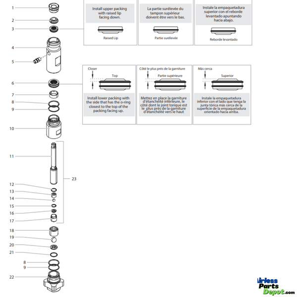 0552603A Fluid Section Assembly