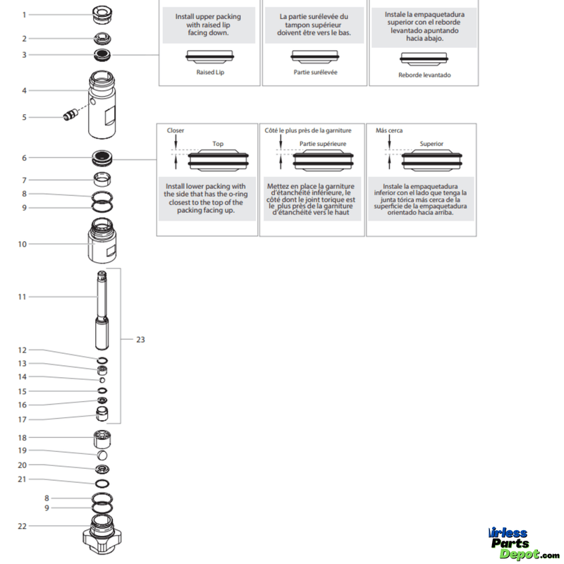 0552603A Fluid Section Assembly