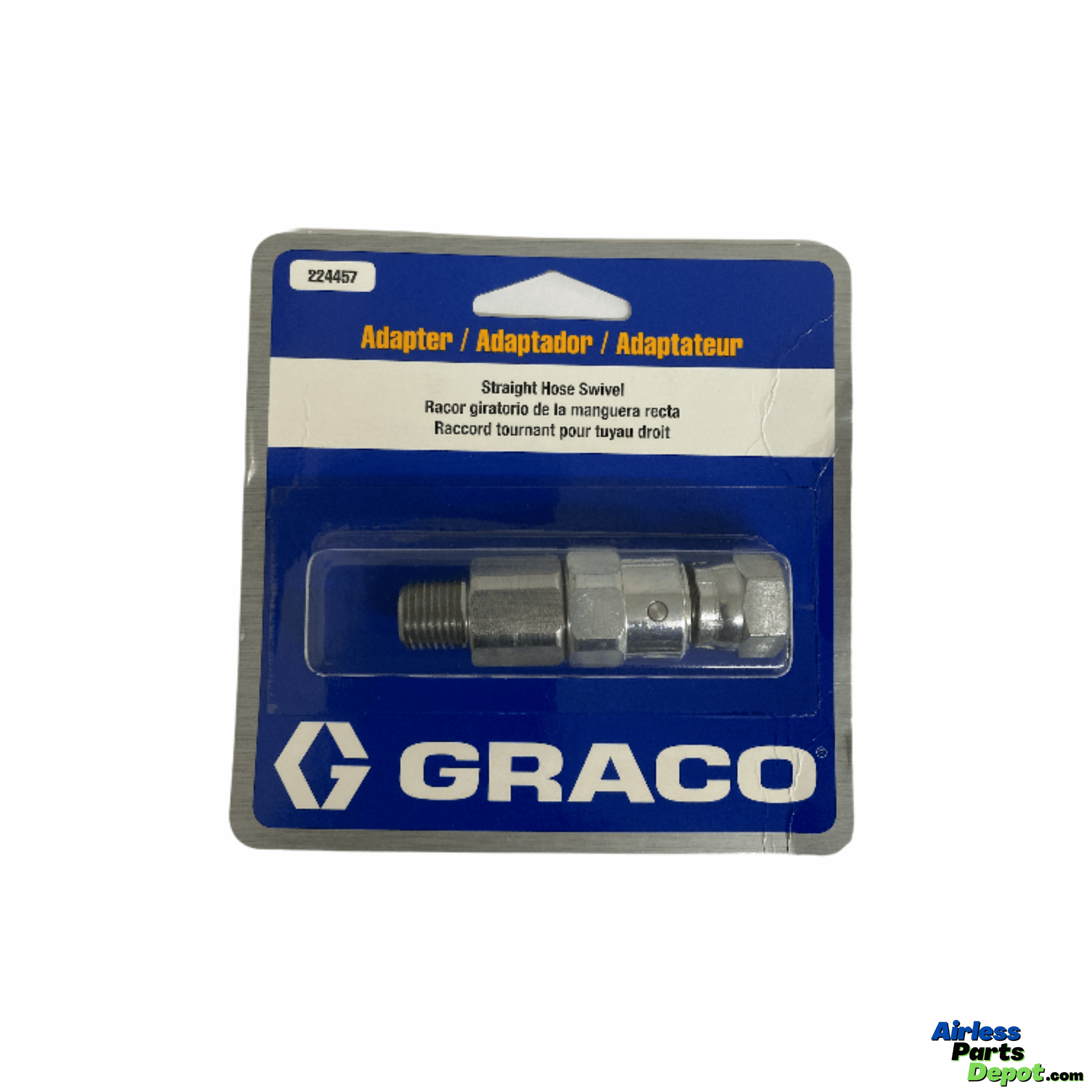 1/4” Straight Hose Swivel Adapter