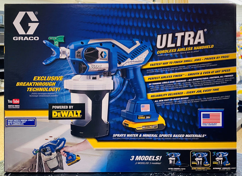 Graco Ultra Cordless Airless Handheld Paint Sprayer