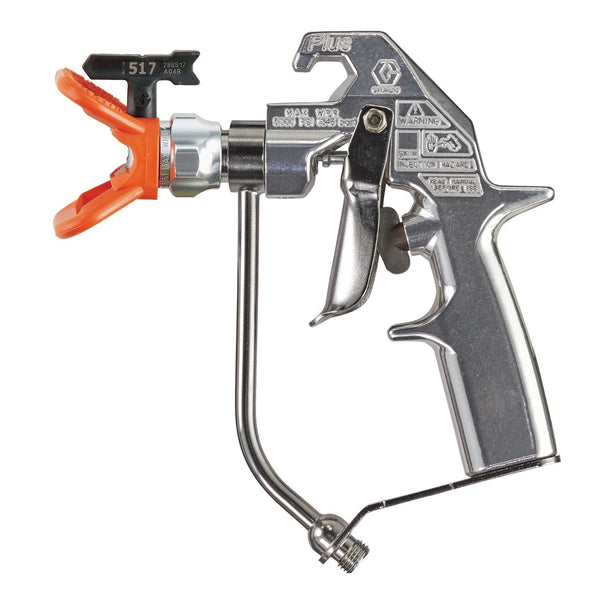 243283 Silver Plus Airless Spray Gun, 2 Finger Trigger, RAC 5 517 SwitchTip