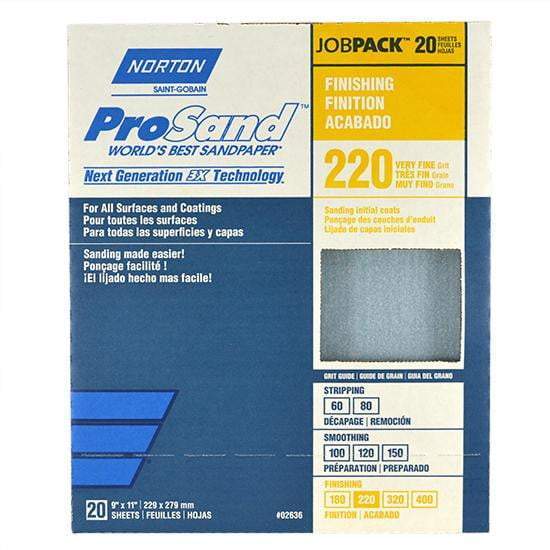 9"X11" Sandpaper Job Pack