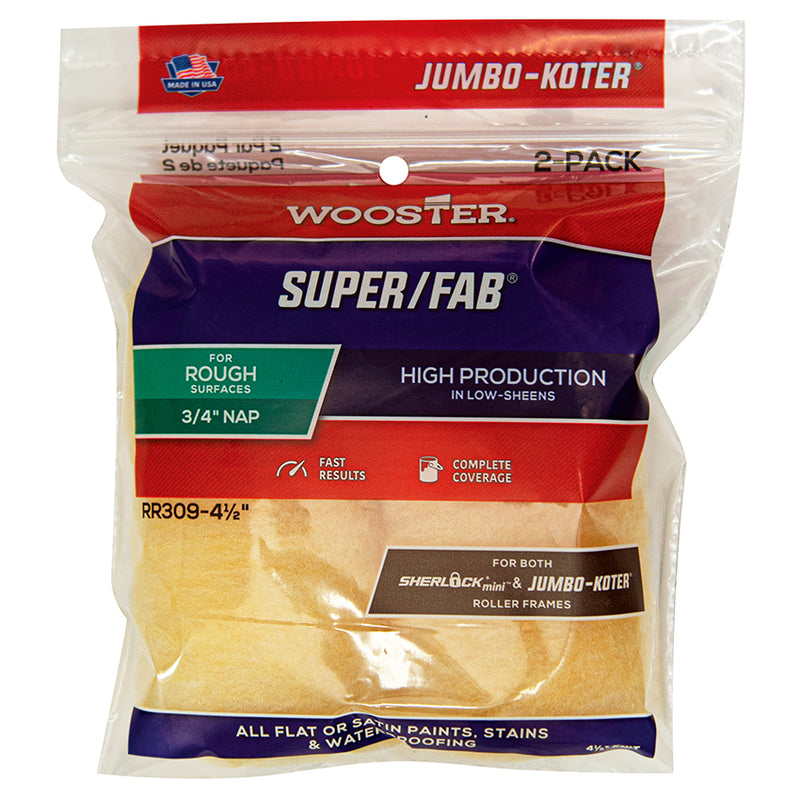 Wooster 4.5” Super/Fab Jumbo Koter Roller Cover