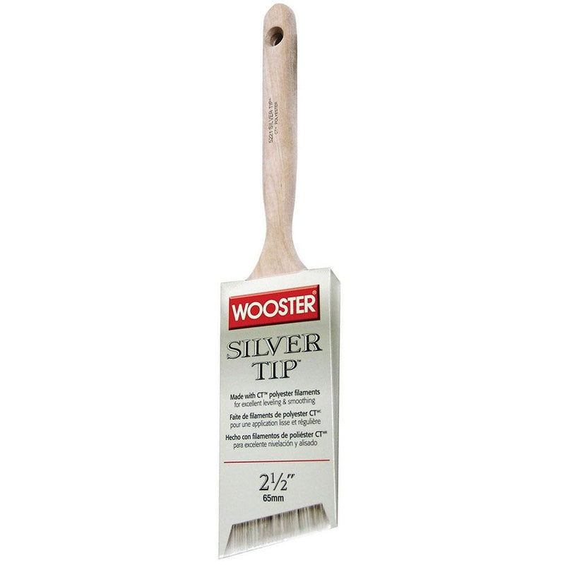 Wooster 5221 Silver Tip CT Polyester Angle Sash Paint Brush