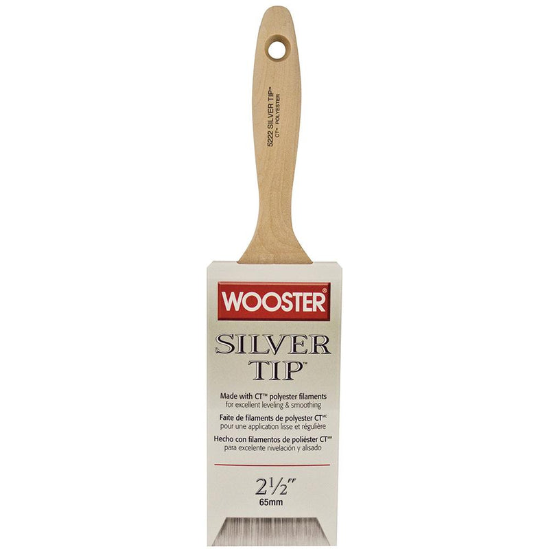 Wooster 5222 Silver Tip CT Polyester Varnish Flat Sash Paint Brush