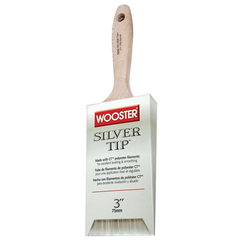 Wooster 5222 Silver Tip CT Polyester Varnish Flat Sash Paint Brush