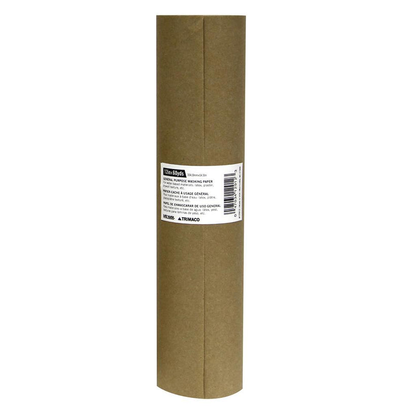 12" x 180' Brown General Purpose Masking Paper